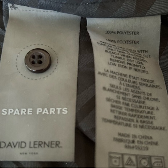 DAVID LERNER • EVEREVE Black Zebra Print Button Down Shirt - Picture 9 of 9